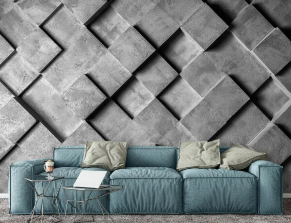 Pared gris y blanca con cuadrados Pared gris y blanca con cuadrados