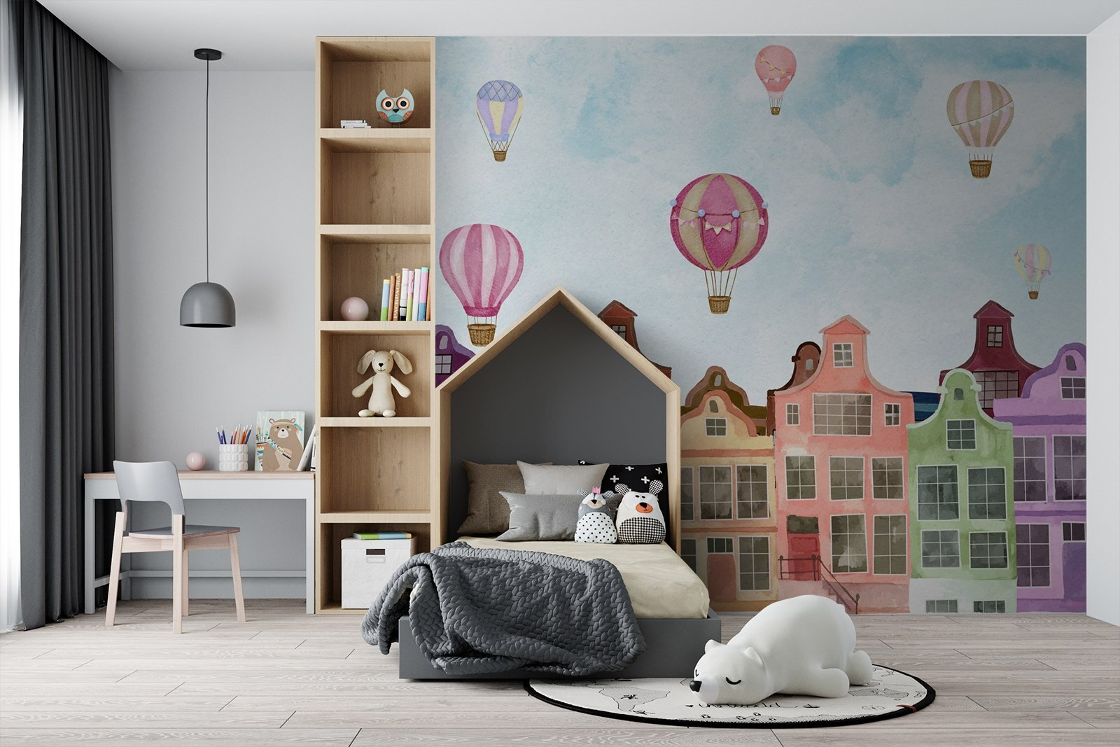 u71849pir1m - Grupo de edificios con globos aerostáticos - tegory