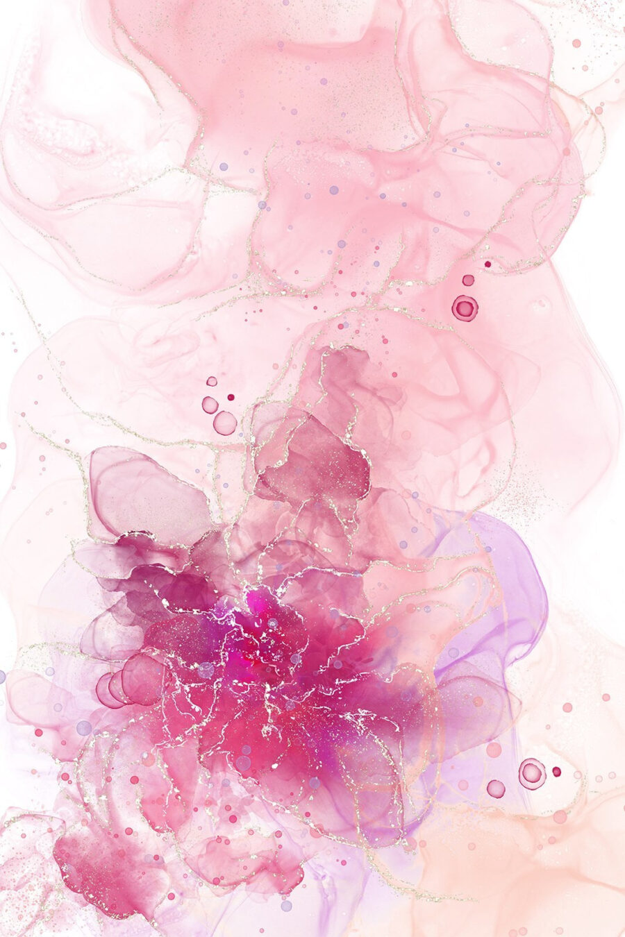 Flor rosa y morada