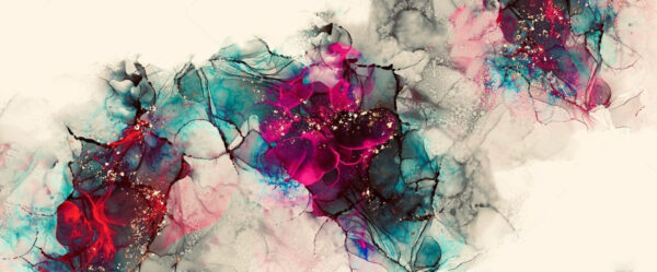 Colorida composición abstracta de arte fluido Colorida composición abstracta de arte fluido
