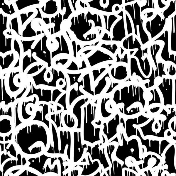 Graffiti en blanco y negro Graffiti en blanco y negro