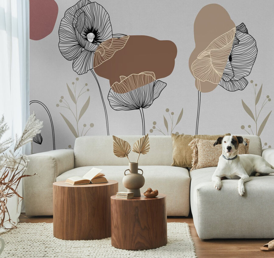 Dibujo de flores y plantas
