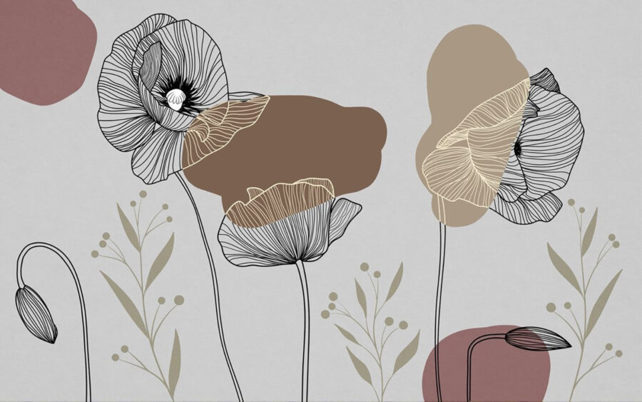 Dibujo de flores y plantas