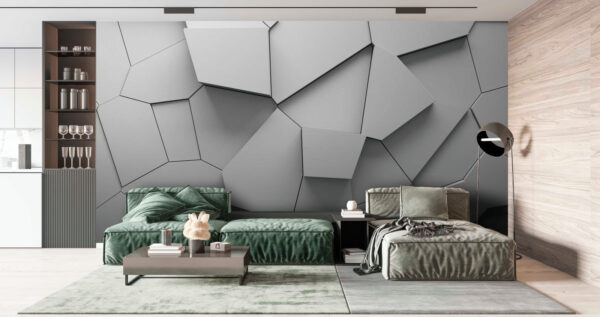 Pared blanca con muchas formas irregulares Pared blanca con muchas formas irregulares
