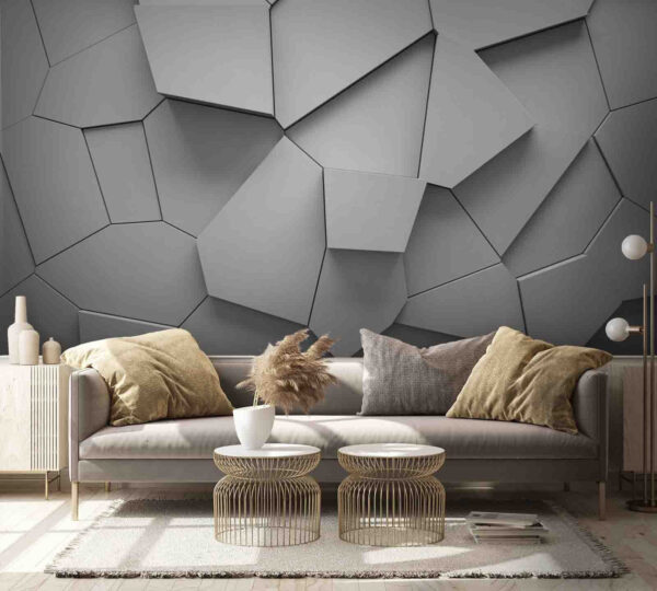 Pared blanca con muchas formas irregulares Pared blanca con muchas formas irregulares