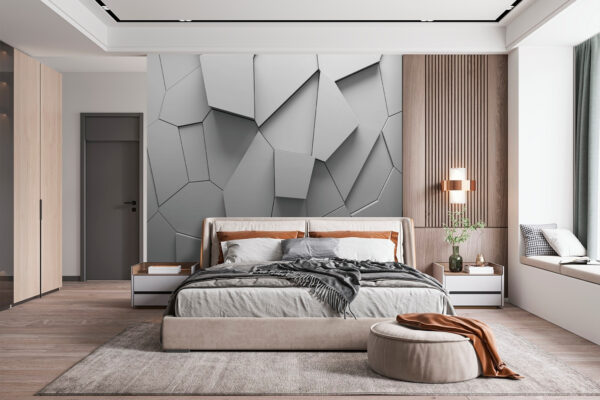 Pared blanca con muchas formas irregulares Pared blanca con muchas formas irregulares