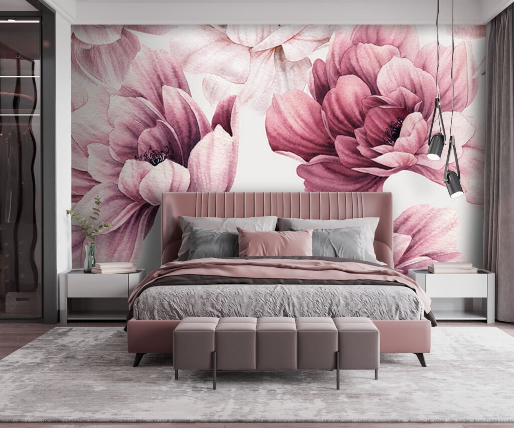 Delicate blooms in soft pastel hues