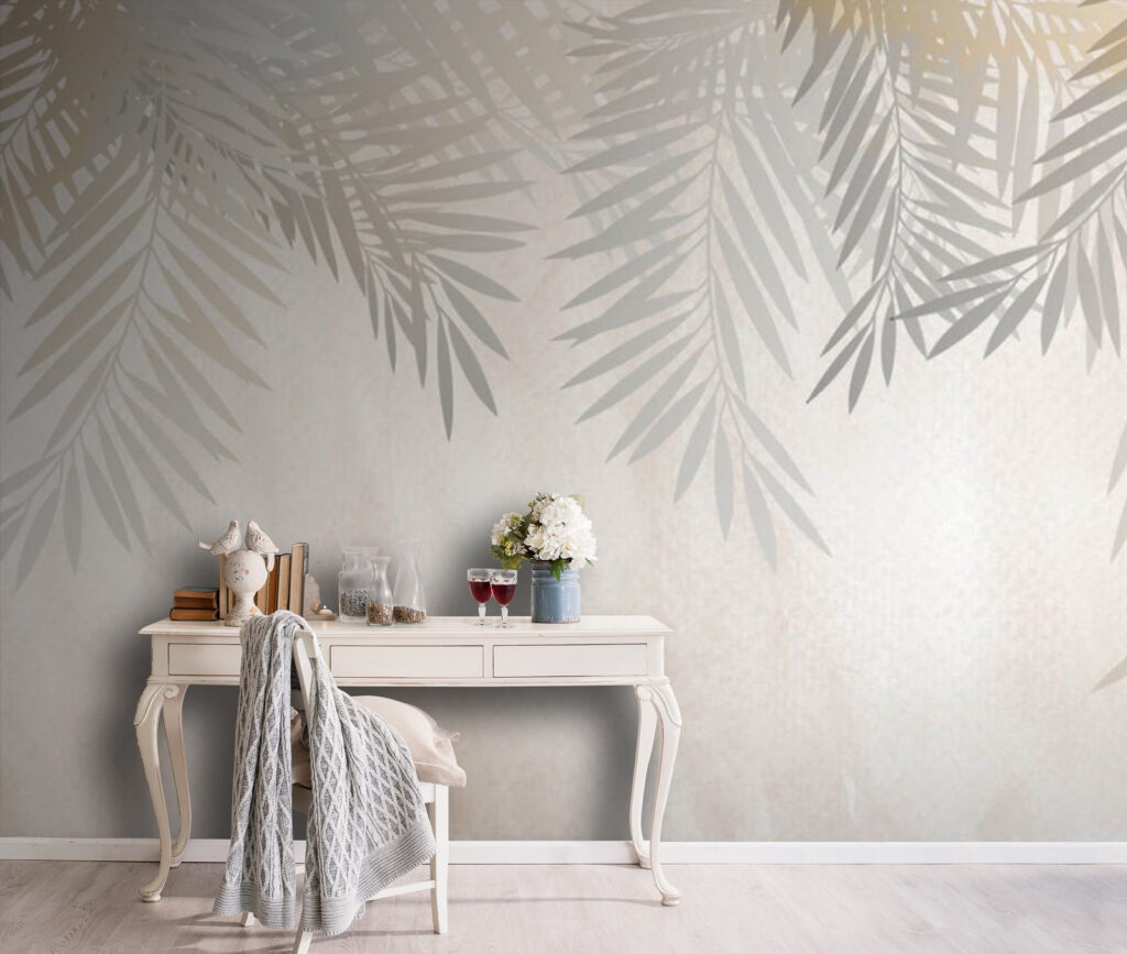 Delicate leaves on a soft background