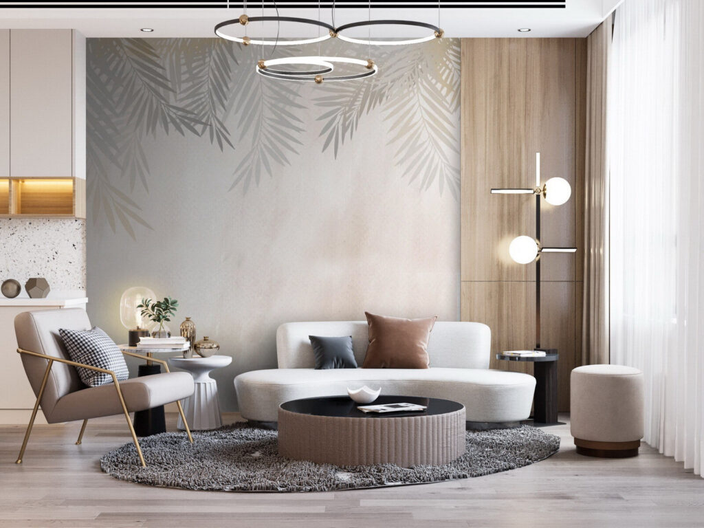 Delicate leaves on a soft background