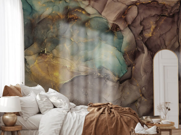 Abstract flow of vibrant colors