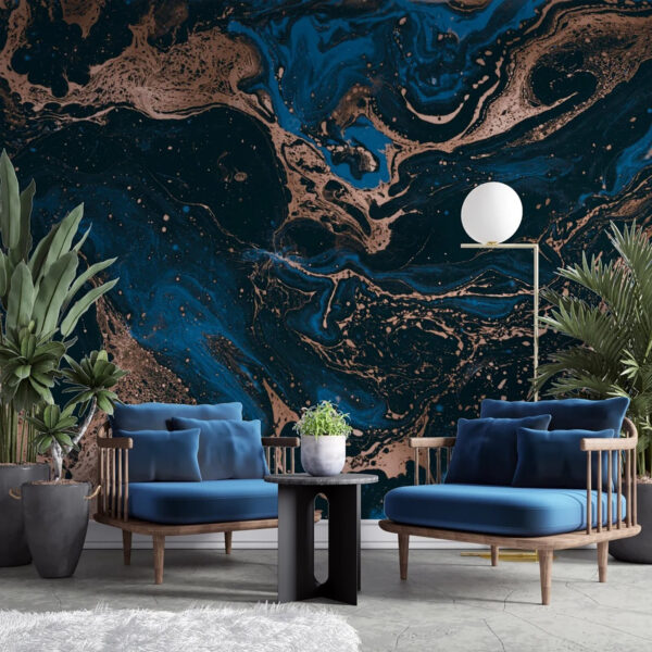 Fotomurales Fotomurales Remolinos de medianoche y ríos de cobre (SKU: u71439)