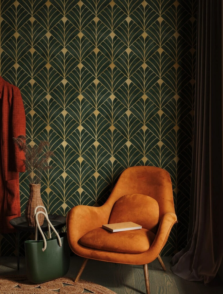 Green and yellow pattern