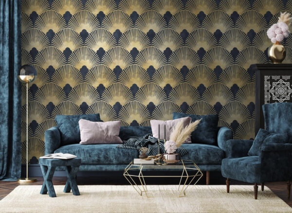 Elegante motivo art déco simétrico Elegante motivo art déco simétrico