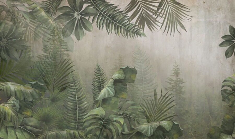 Pintura de un bosque