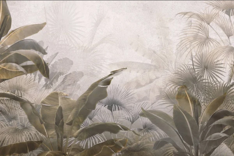Sereno fondo de follaje tropical