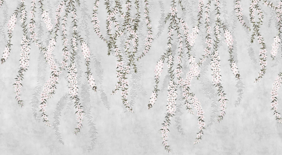 Papel pintado con flores