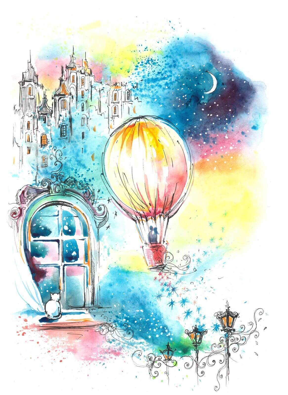 u67978p - Globo aerostático en el cielo - tegory