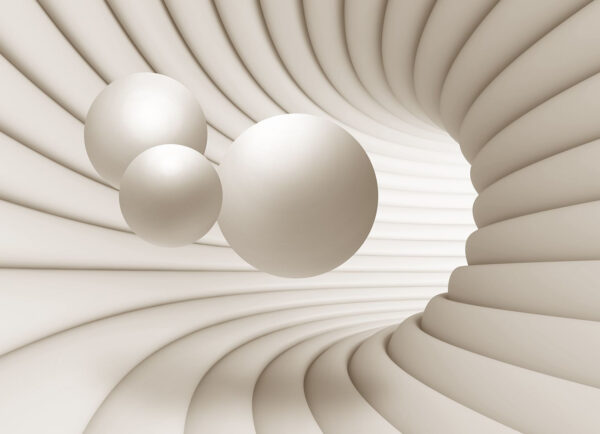 Objeto circular blanco con bolas Objeto circular blanco con bolas