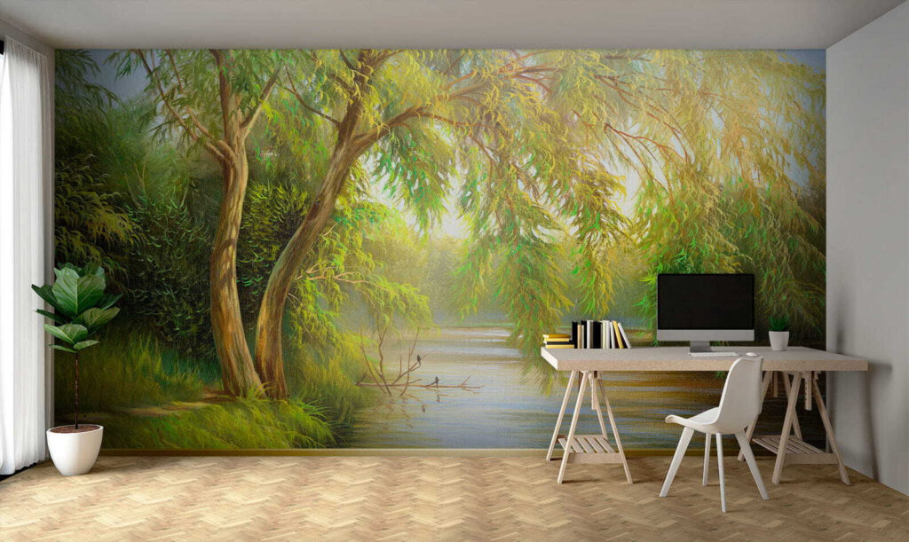 Río con árboles y hierba u62865piw1 1024x611 - Río con árboles y hierba