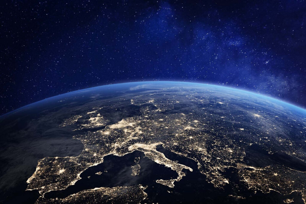 Vista de la Tierra desde el espacio Vista de la Tierra desde el espacio