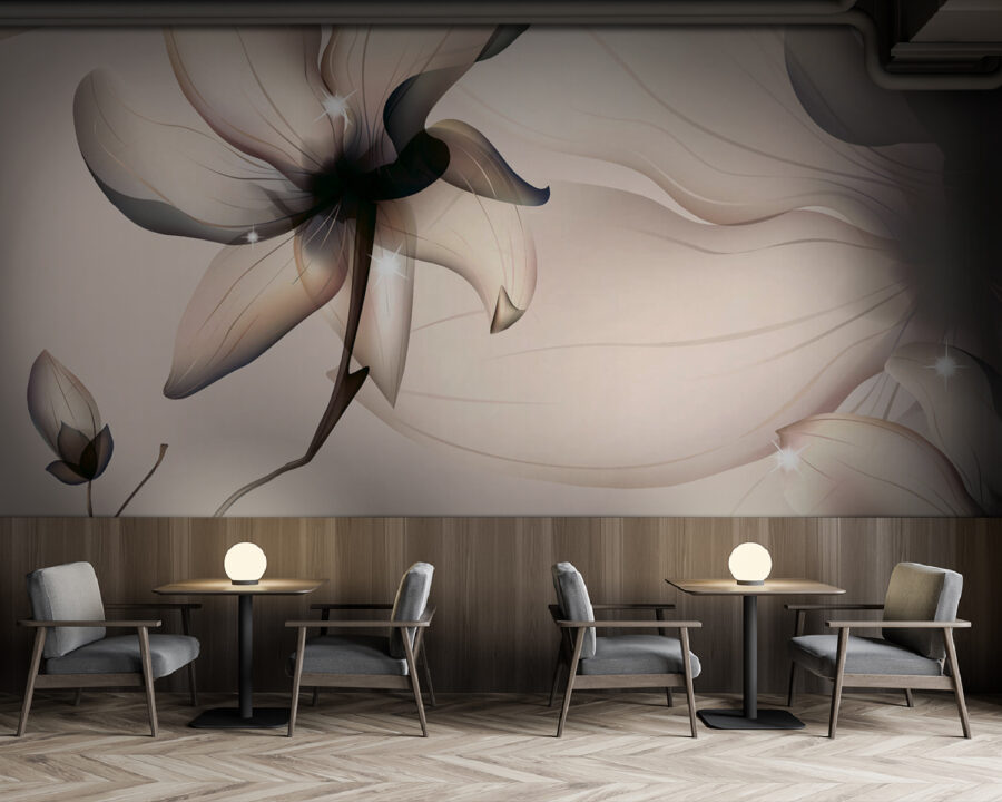 Delicada belleza floral en tonos suaves
