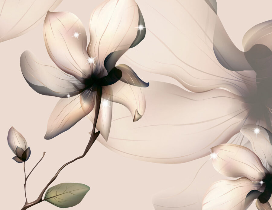 Delicada belleza floral en tonos suaves