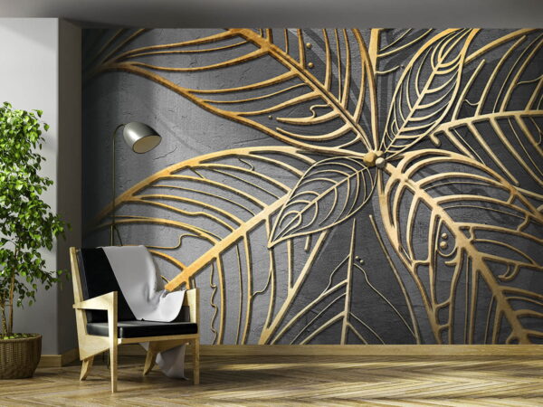 Diseño artístico de hojas intrincadas Diseño artístico de hojas intrincadas