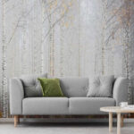 Fotomurales Grupo de árboles en un bosque