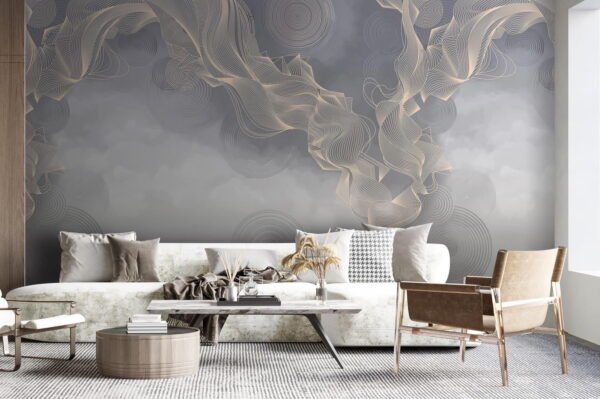 Fondo gris y blanco con círculos y líneas Fondo gris y blanco con círculos y líneas