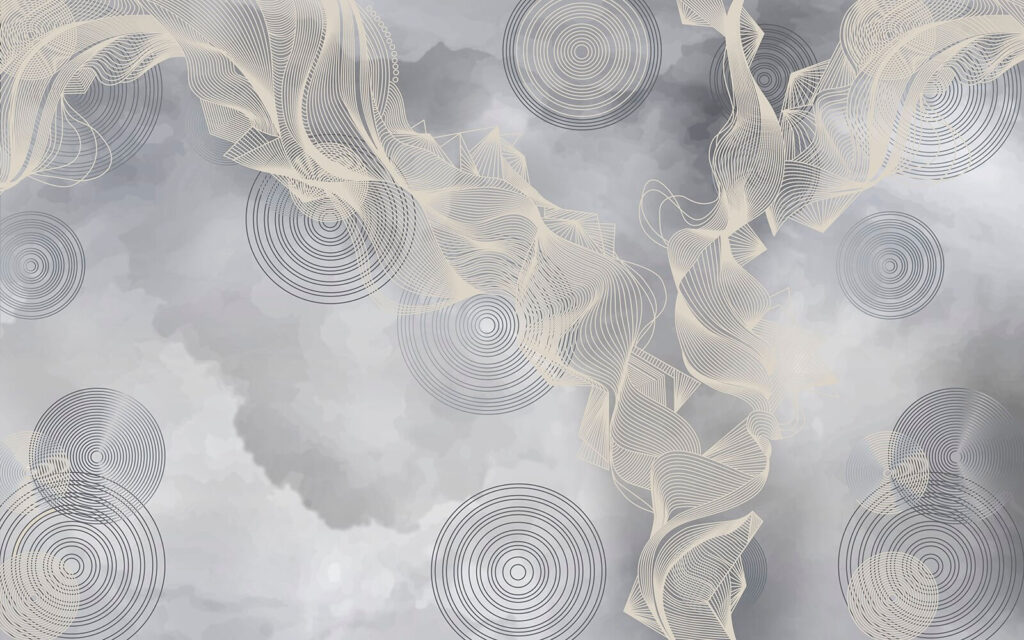 Fondo gris y blanco con círculos y líneas Fondo gris y blanco con círculos y líneas