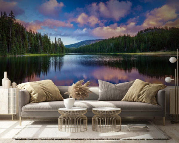 Lago rodeado de árboles y montañas u58610pig9 600x480 - Lago rodeado de árboles y montañas - tegory