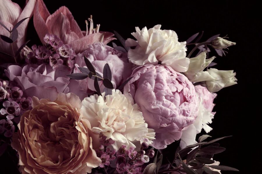 Fotomurales Delicadas flores en tonos suaves. - Imagen 4