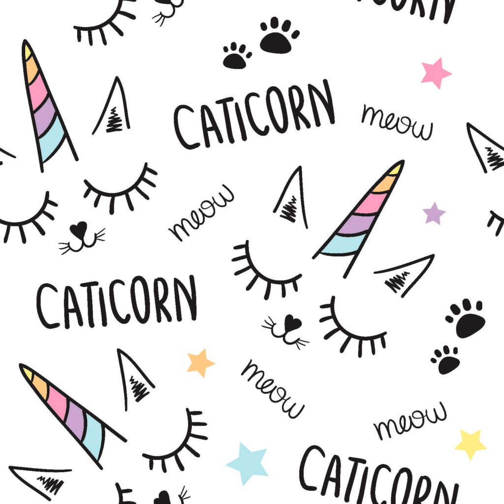 Patrón de un unicornio con ojos y orejas Patrón de un unicornio con ojos y orejas