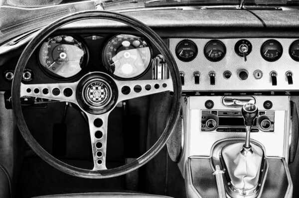 El interior de un coche El interior de un coche