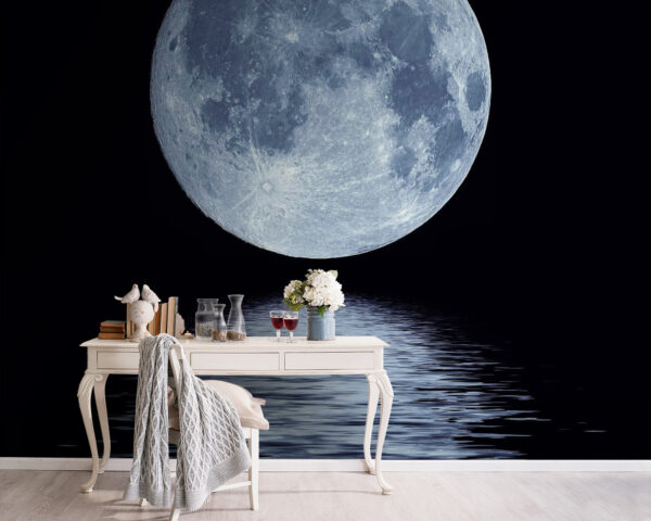 Luna llena sobre el agua Luna llena sobre el agua