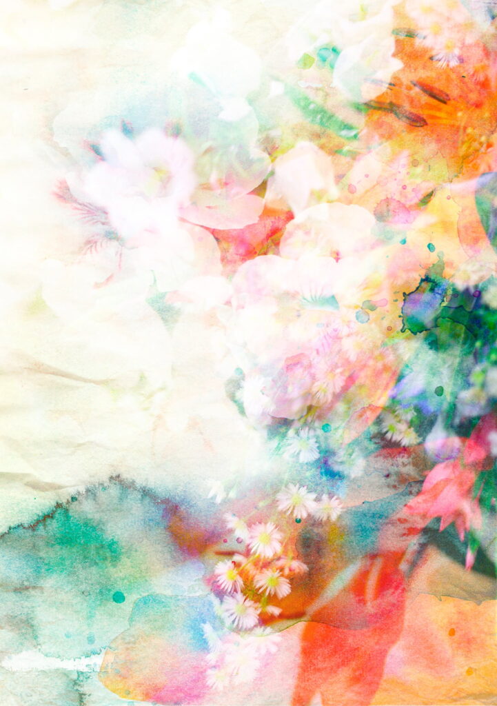 Pintura de flores de colores Pintura de flores de colores