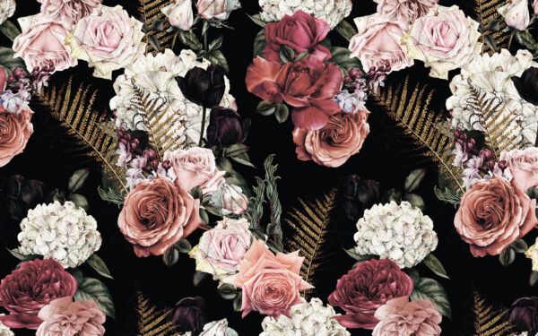 Motivo floral de flores Motivo floral de flores