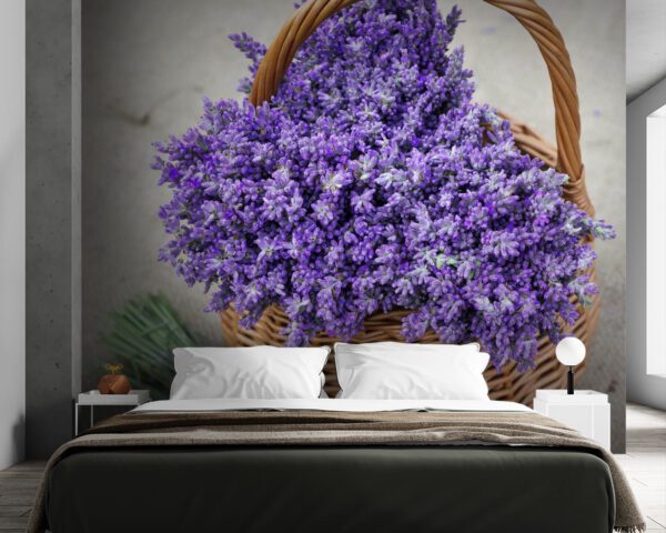 Cesta de flores moradas Cesta de flores moradas