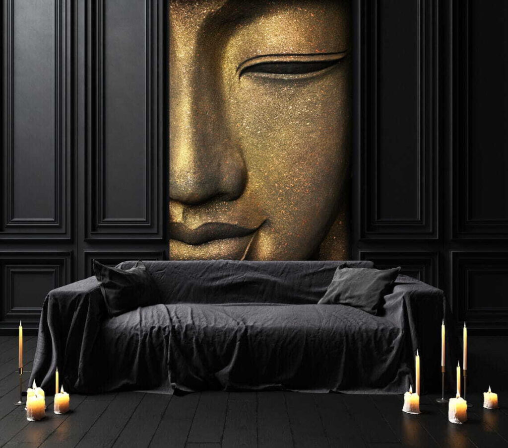 Tranquil expression of inner peace