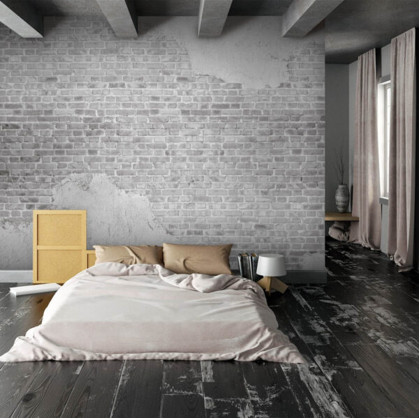 Pared de ladrillo blanco con una mancha blanca u53029piw1 600x599 - Pared de ladrillo blanco con una mancha blanca
