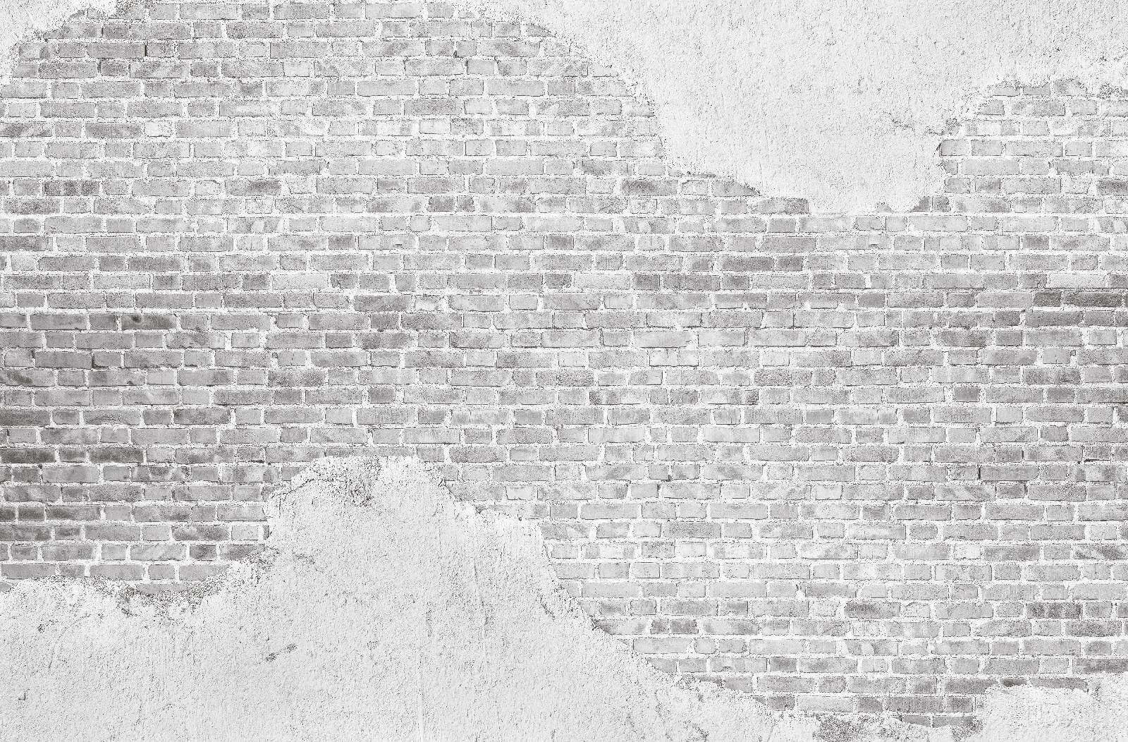 Pared de ladrillo blanco con una mancha blanca u53029p - Pared de ladrillo blanco con una mancha blanca