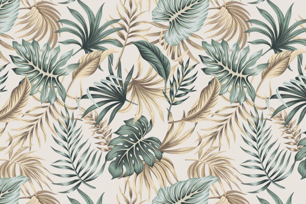 Pattern of leaves on a white background Pattern of leaves on a white background