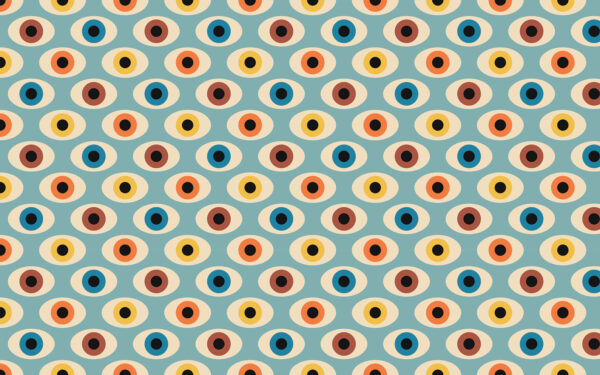 Pattern of colorful circles