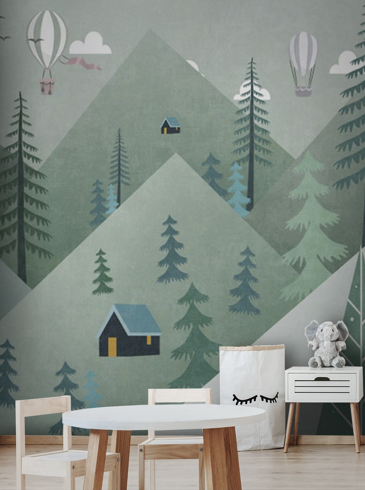 u51241pir1m - Paisaje con árboles y globos aerostáticos - tegory