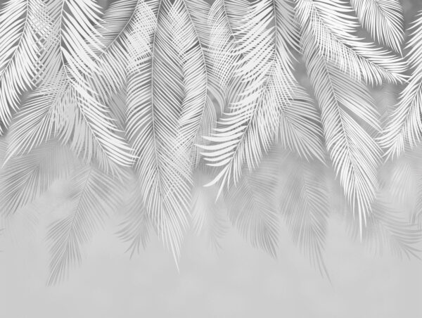 Hojas blancas sobre fondo gris Hojas blancas sobre fondo gris