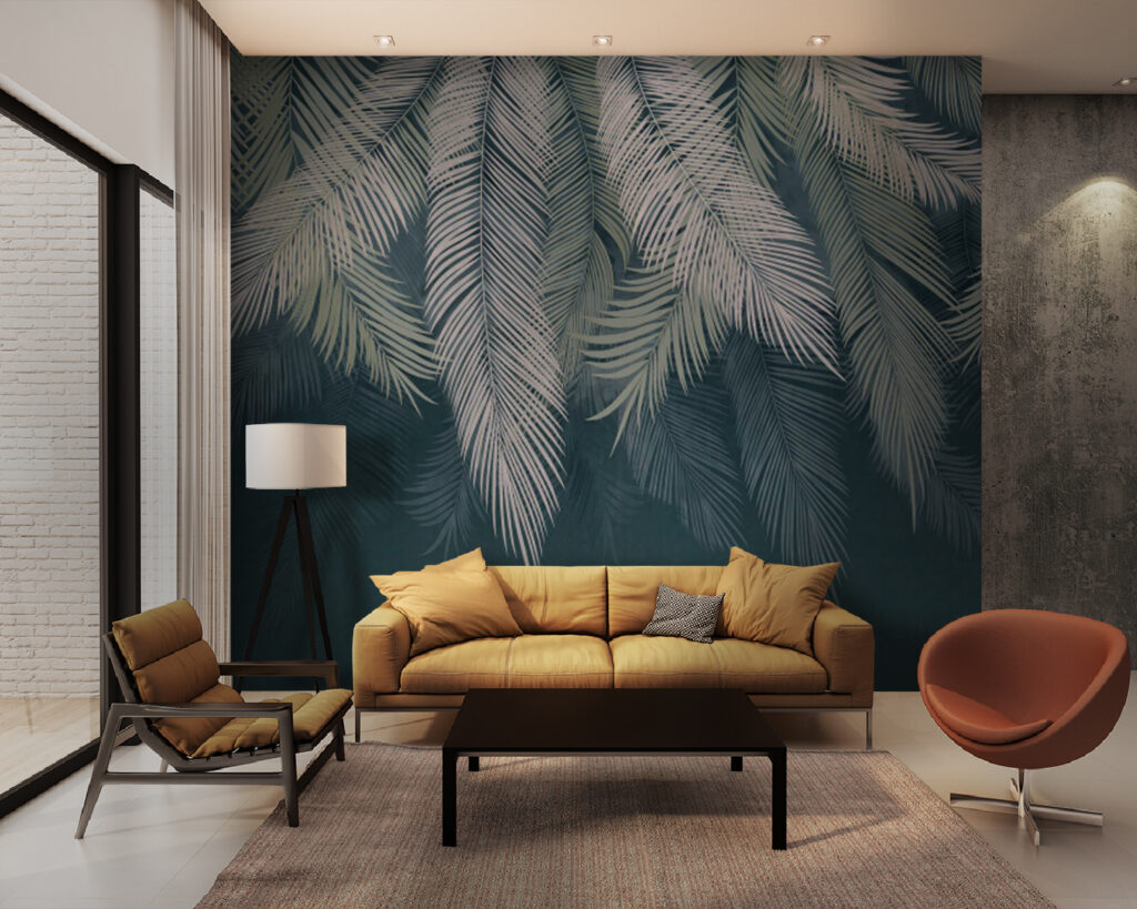 Group of palm leaves