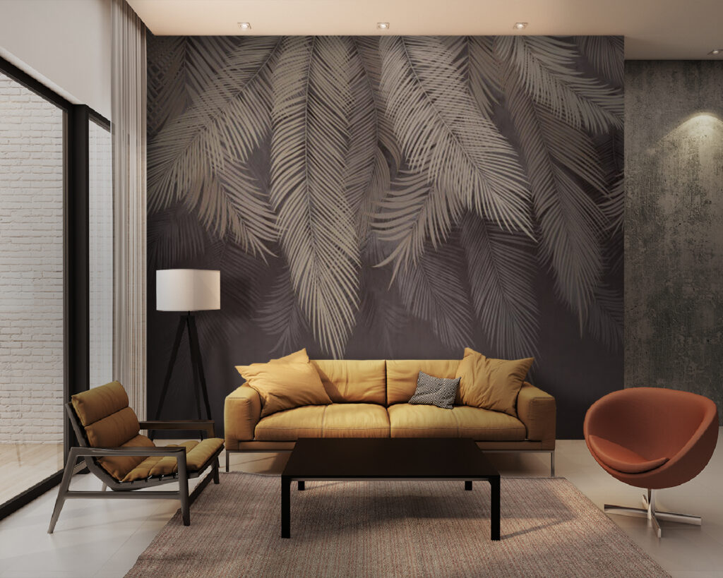 Elegant leaves on a subtle backdrop