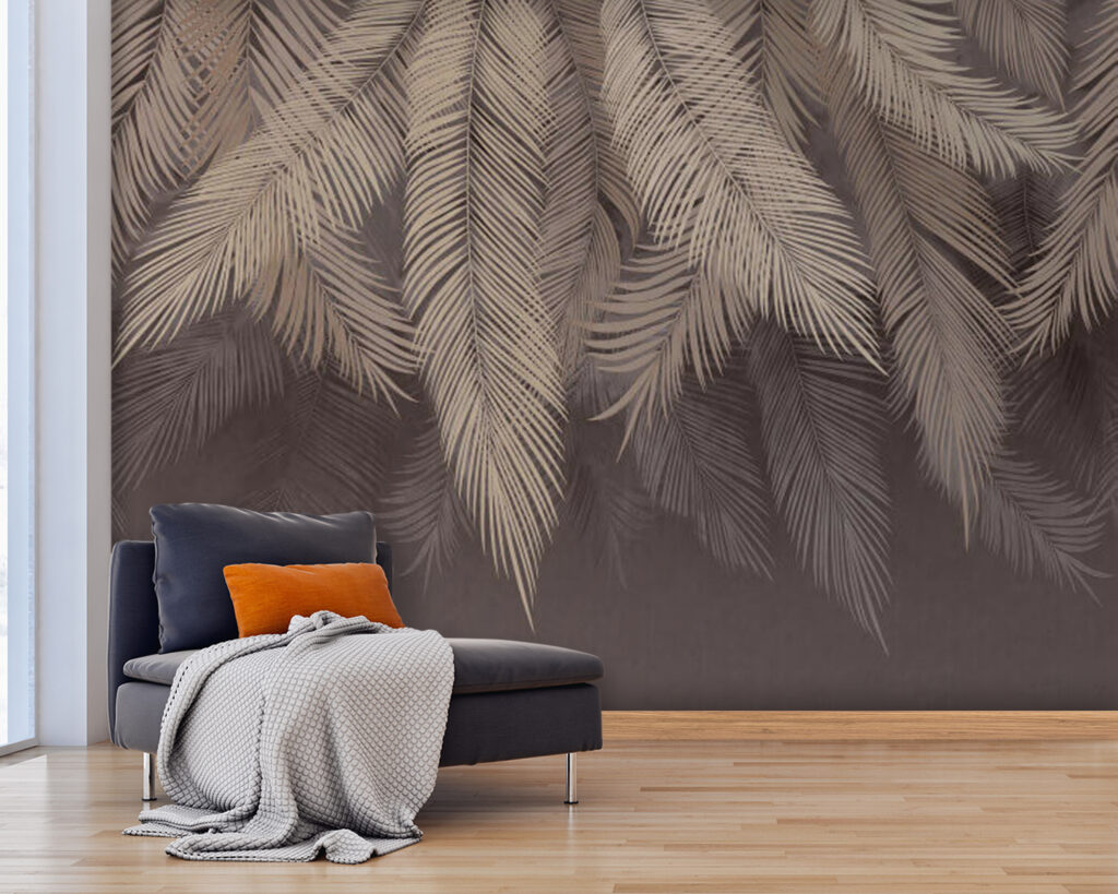 Elegant leaves on a subtle backdrop