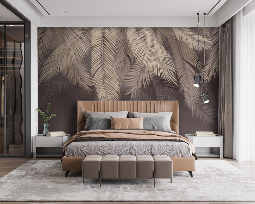 Elegant leaves on a subtle backdrop