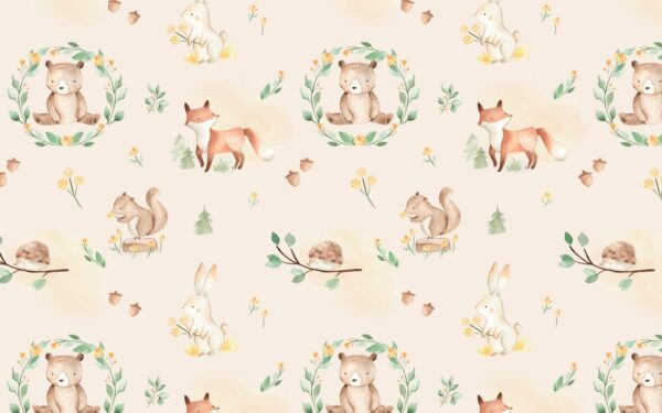 Patrón de animales y plantas Patrón de animales y plantas